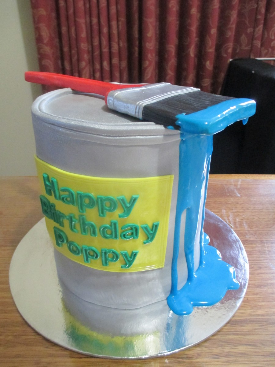 paint tin cake