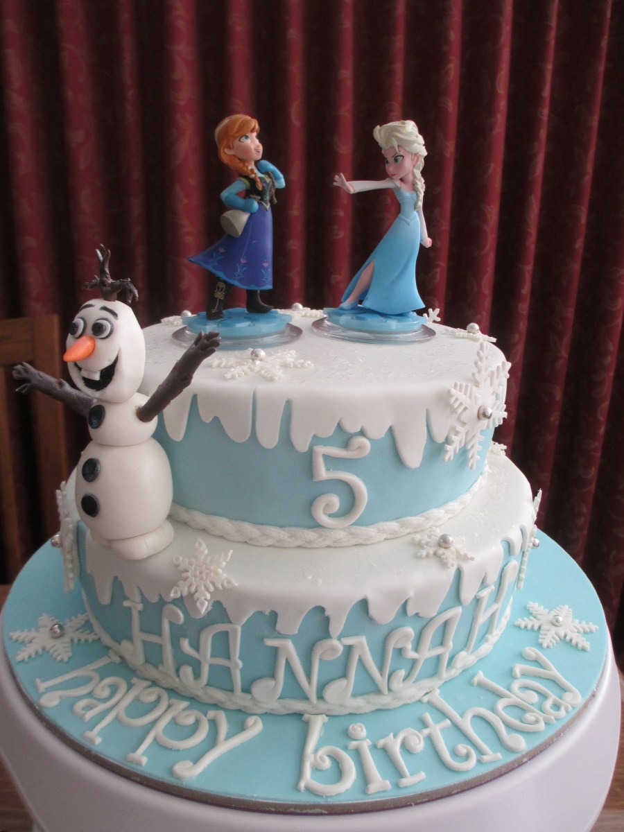 frozen theme cake