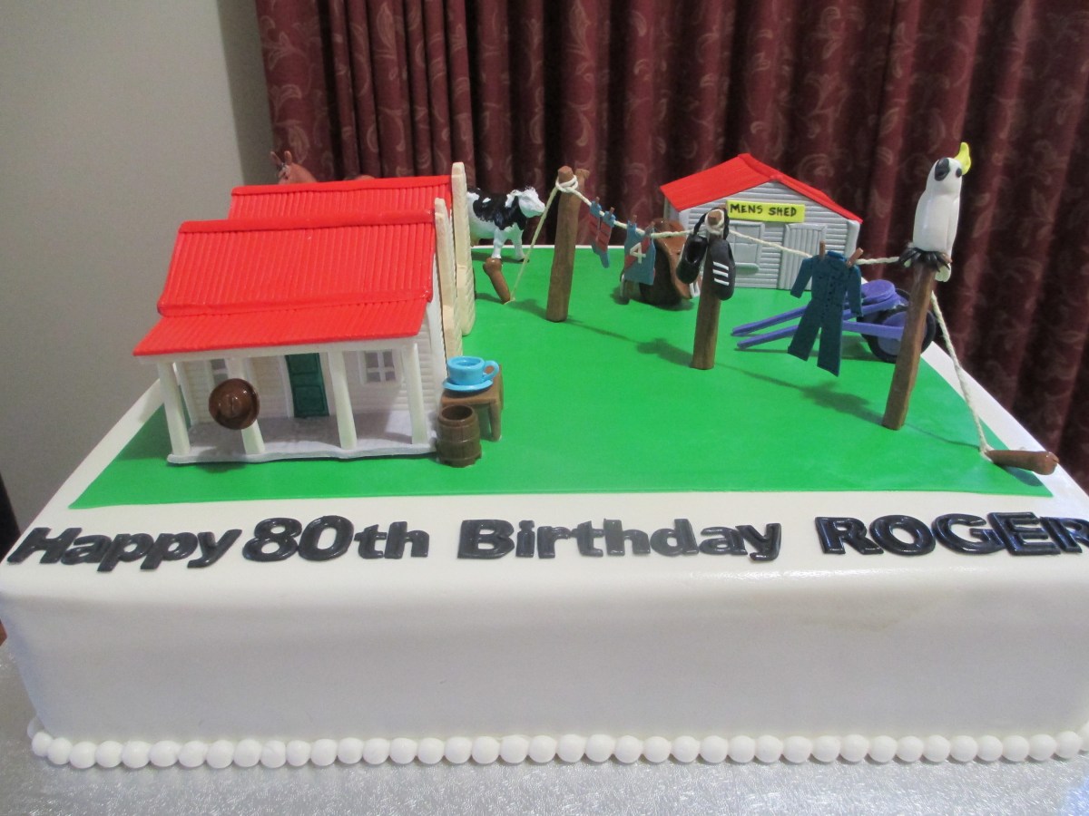 cottage & shed cake