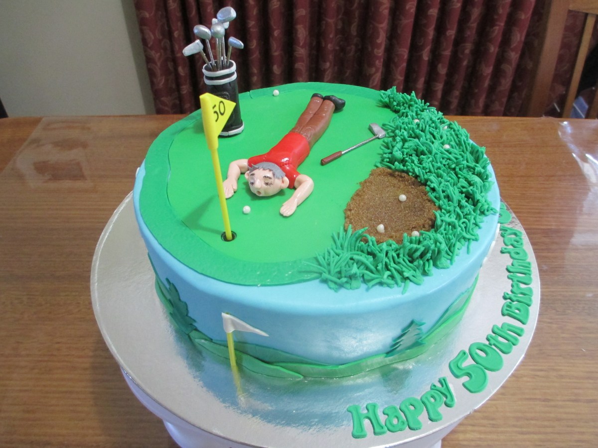 golfer cake