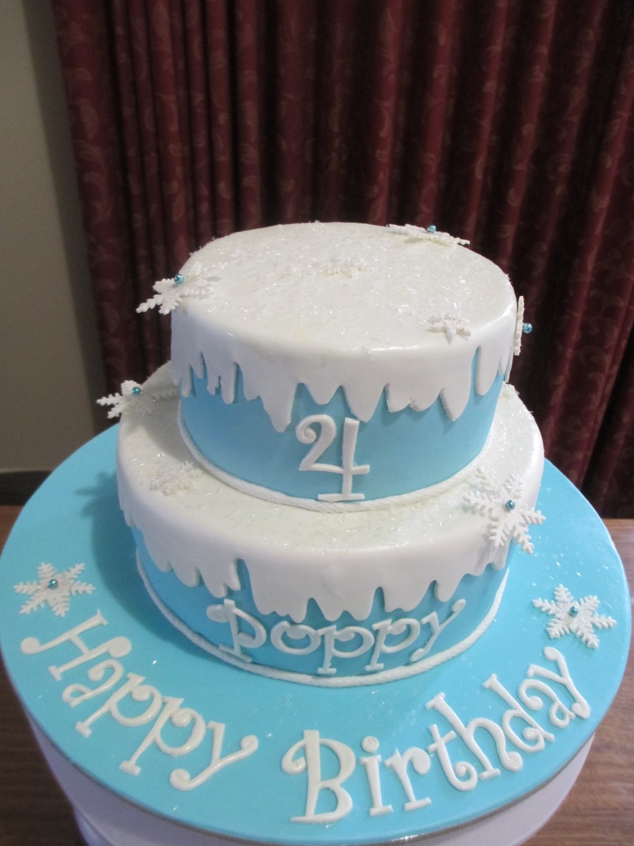 frozen theme cake